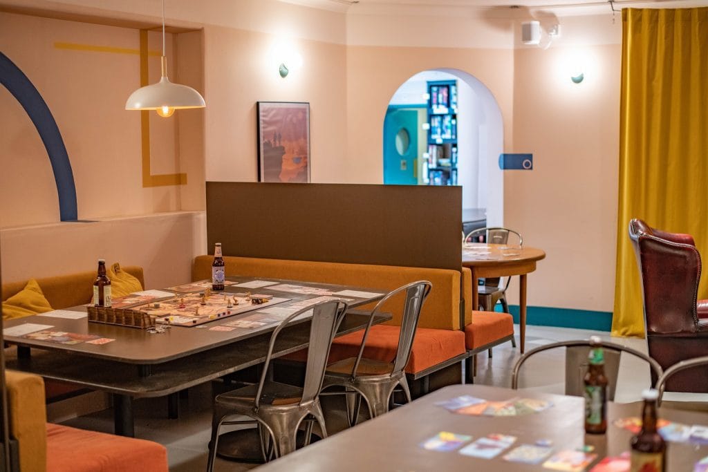 Seating at Draughts London