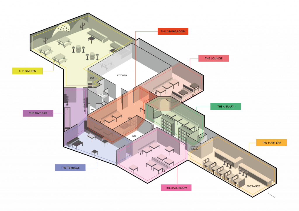 Venue Hire Waterloo Full Venue Floorplan